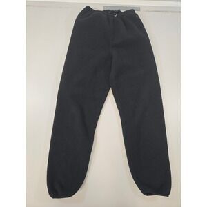 REI Mens Black Fleece Sweatpants‎ Joggers Drawstring Elastic Waist Small